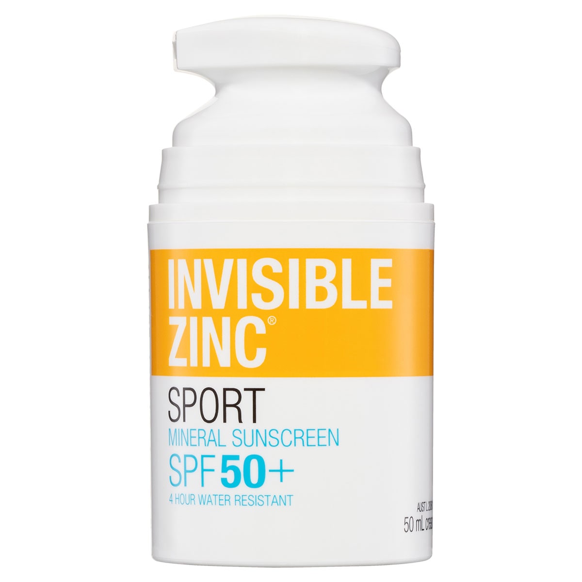 Invisible Zinc Sunscreen 4 Hour Water Resistant SPF50+ 50ml