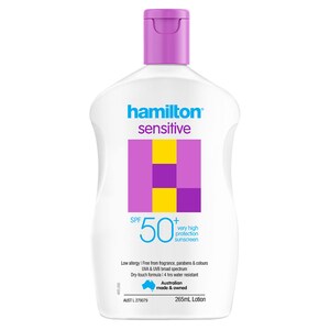 Hamilton Sensitive Sunscreen Lotion SPF50 265ml