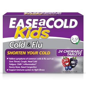 Ease a Cold Kids Cold & Flu Relief 24 Chewable Tablets