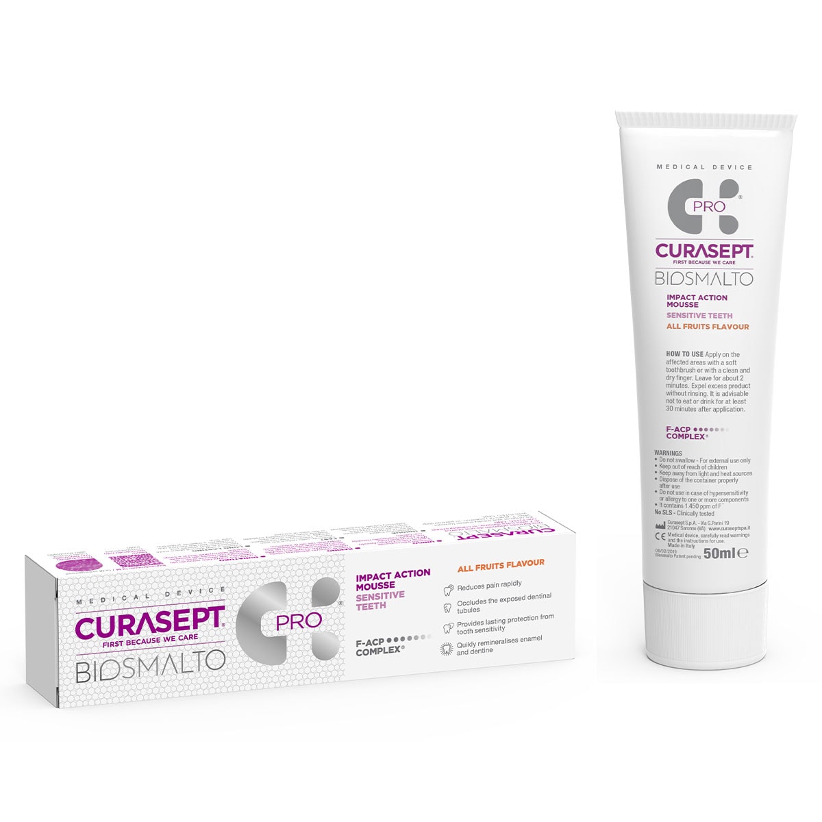 Curasept Biosmalto Mousse Sensitive Teeth 50ml