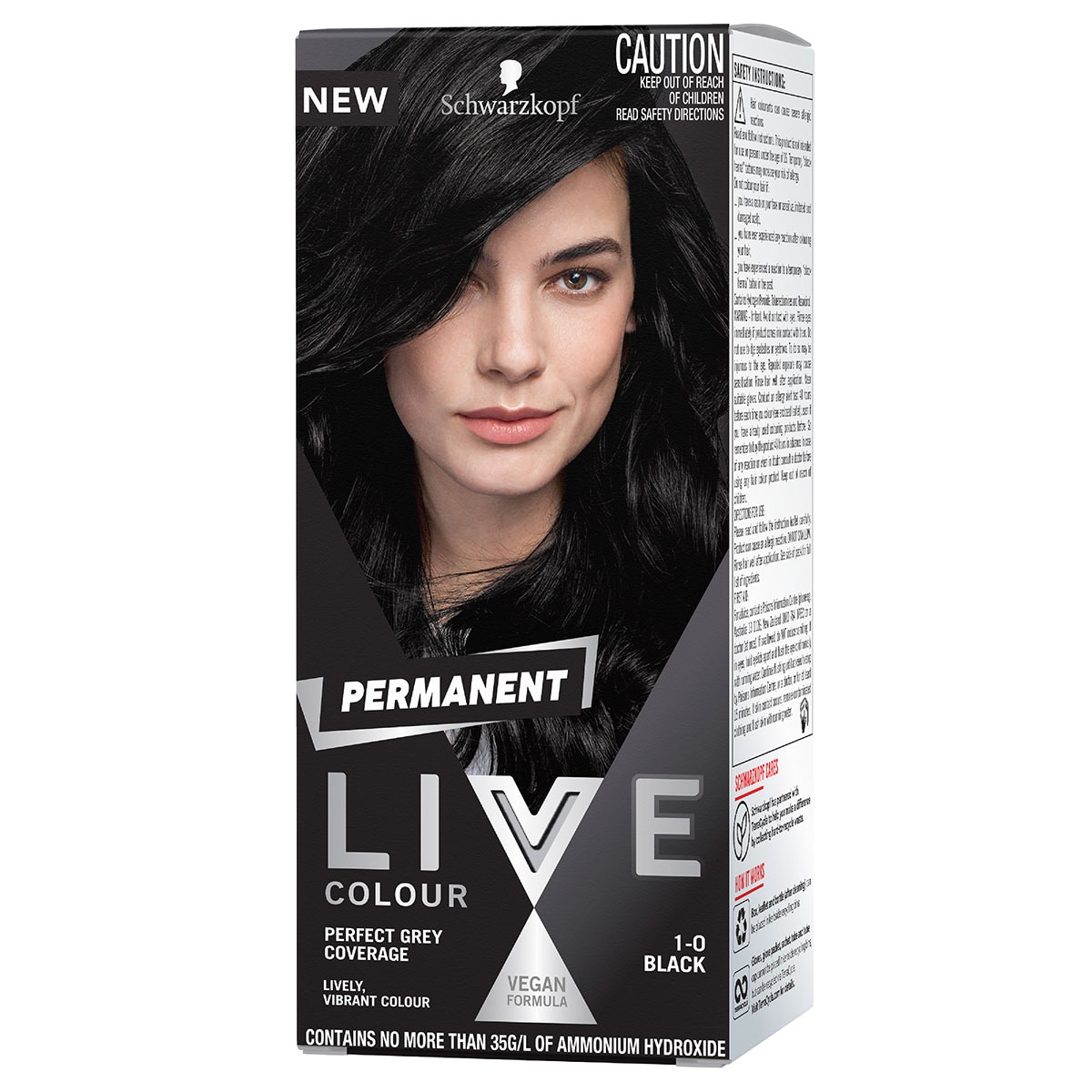 Schwarzkopf Live Colour Permanent Baseline 1.0 Black