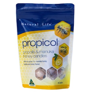 Natural Life Propolis Candy Lemon & Honey 40 Lozenges