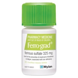 Ferro-grad Ferrous Sulfate 30 Tablets
