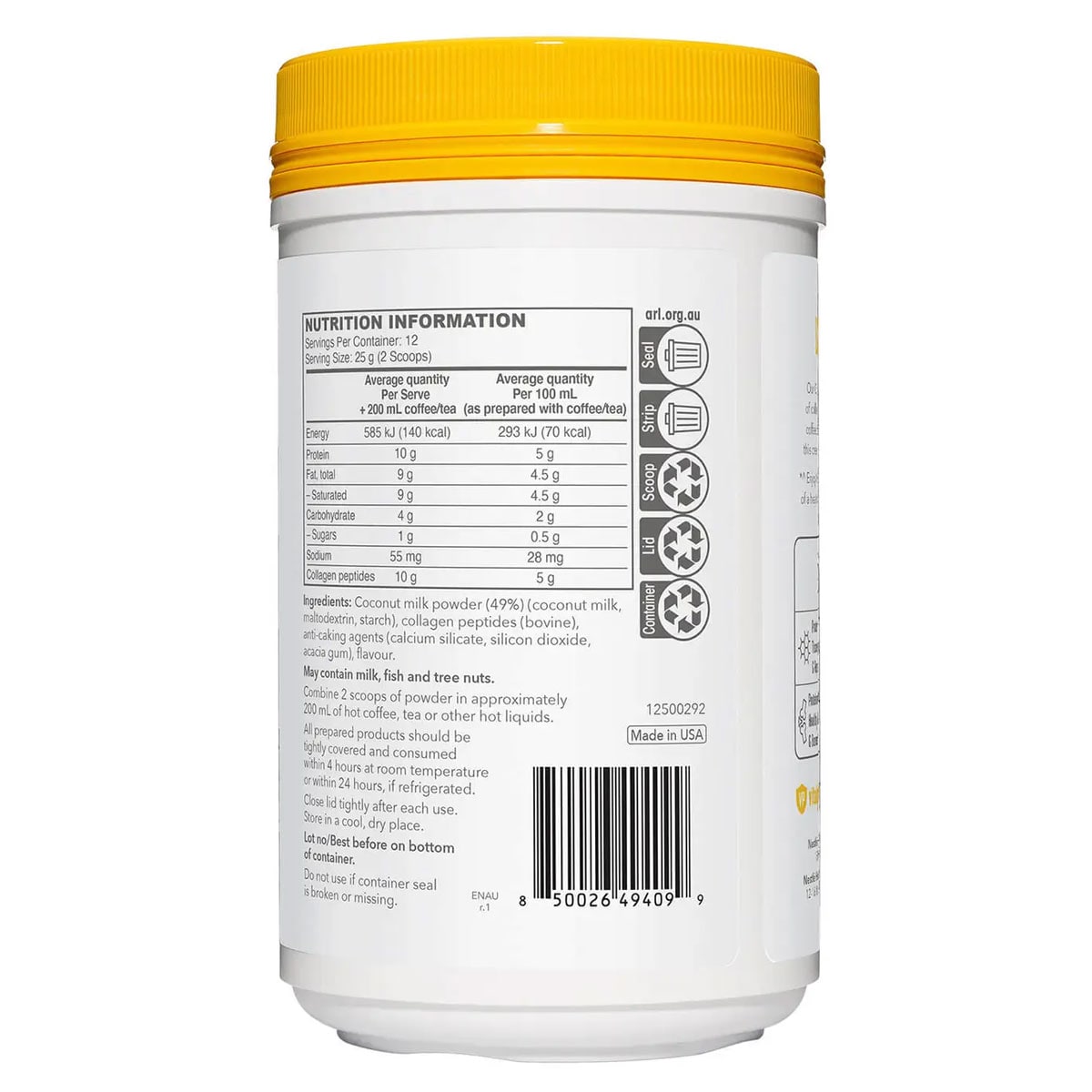 Vital Proteins Collagen Creamer Vanilla 300g