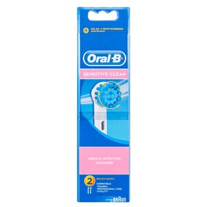 Oral B Sensitive Clean Replacement Toothbrush Heads 2 Pack