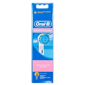 Oral B Sensitive Clean Replacement Toothbrush Heads 2 Pack