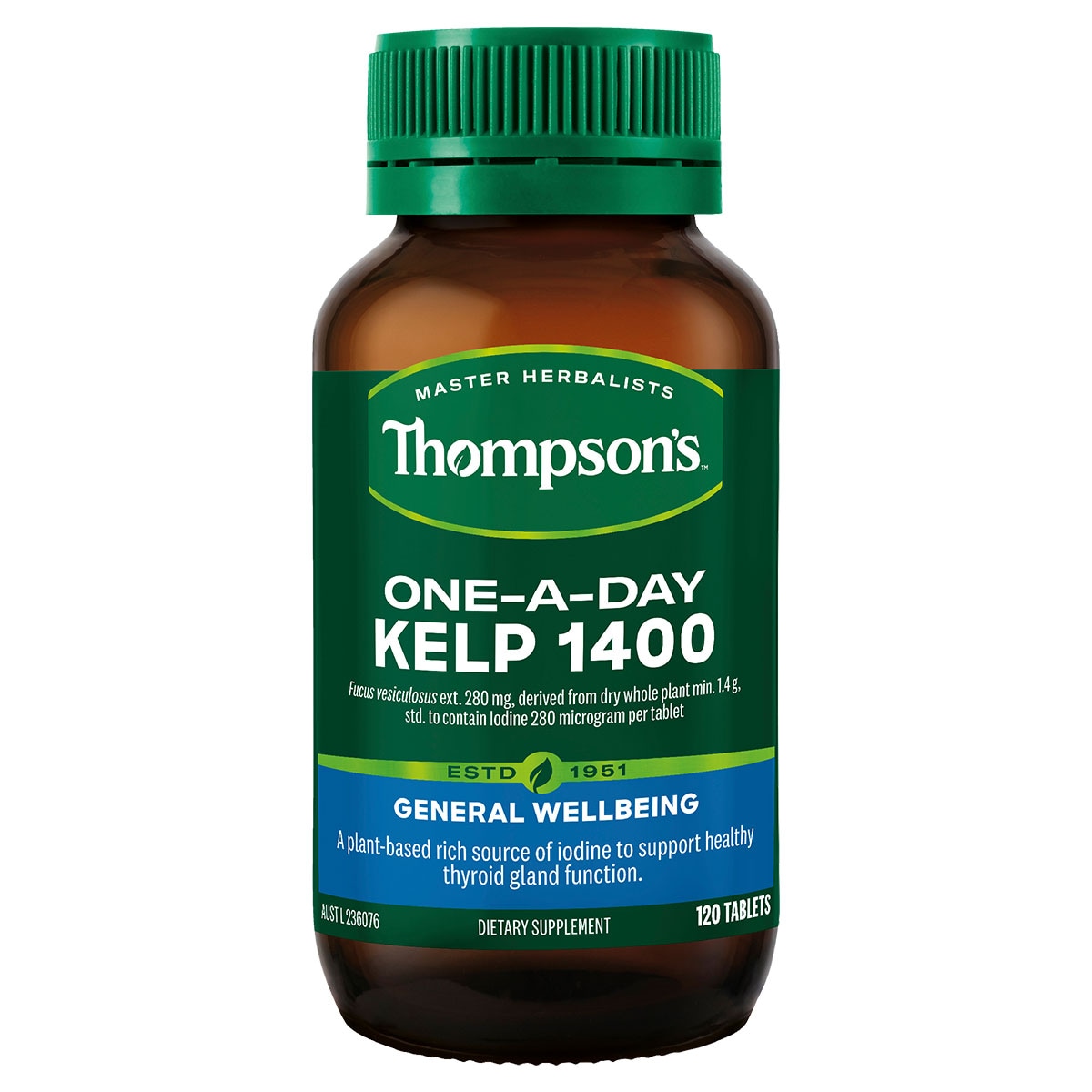 Thompsons Kelp 1400mg 120 Tablets Australia