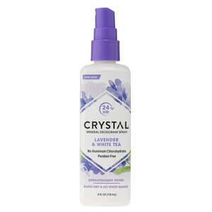 Crystal Mineral Deodorant Spray Lavender & White Tea 118ml