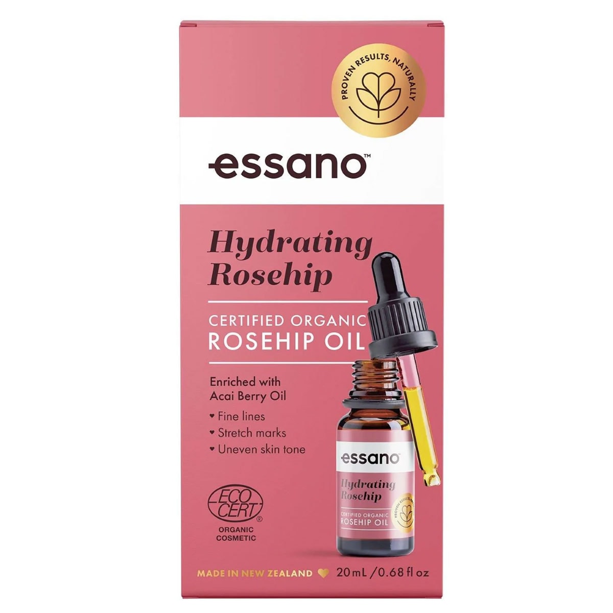 Essano Rosehip Certified Organic Rosehip Oil 20ml