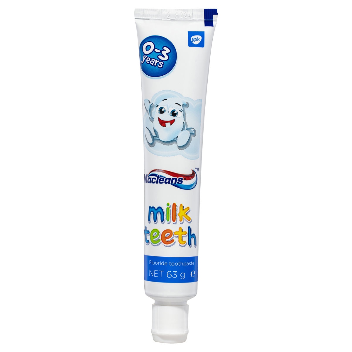 Macleans Milk Teeth Toothpaste 0 - 3 Years 63g