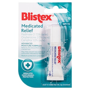Blistex Medicated Relief for Dry Lips SPF15 6g