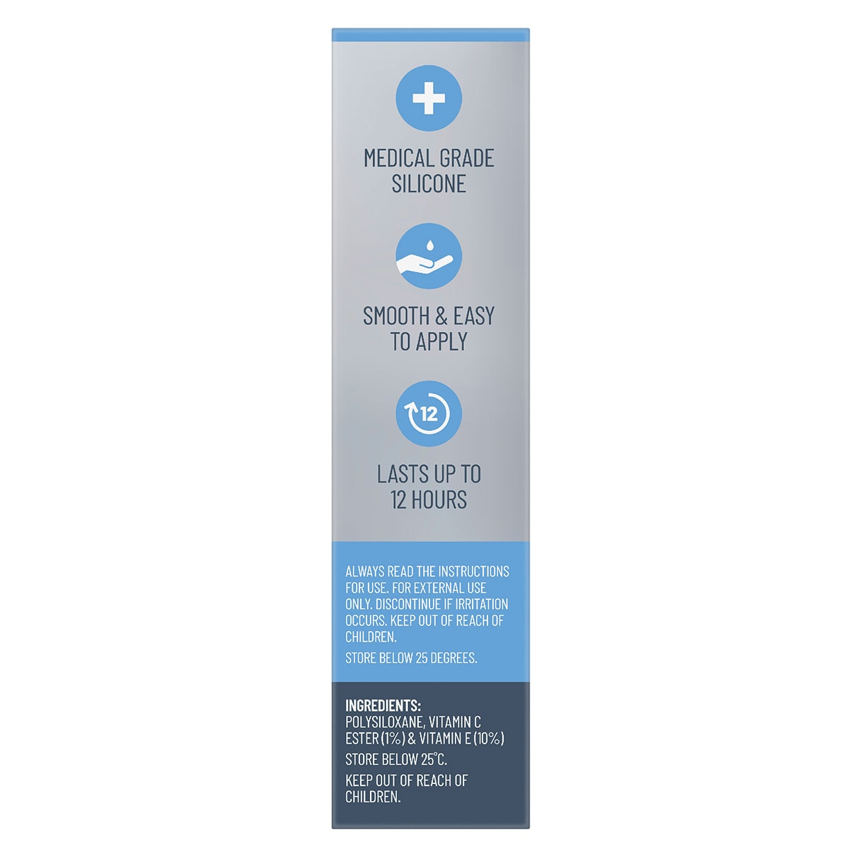 DermaScar Silicone Scar Reduction Gel Platinum C&E 15g