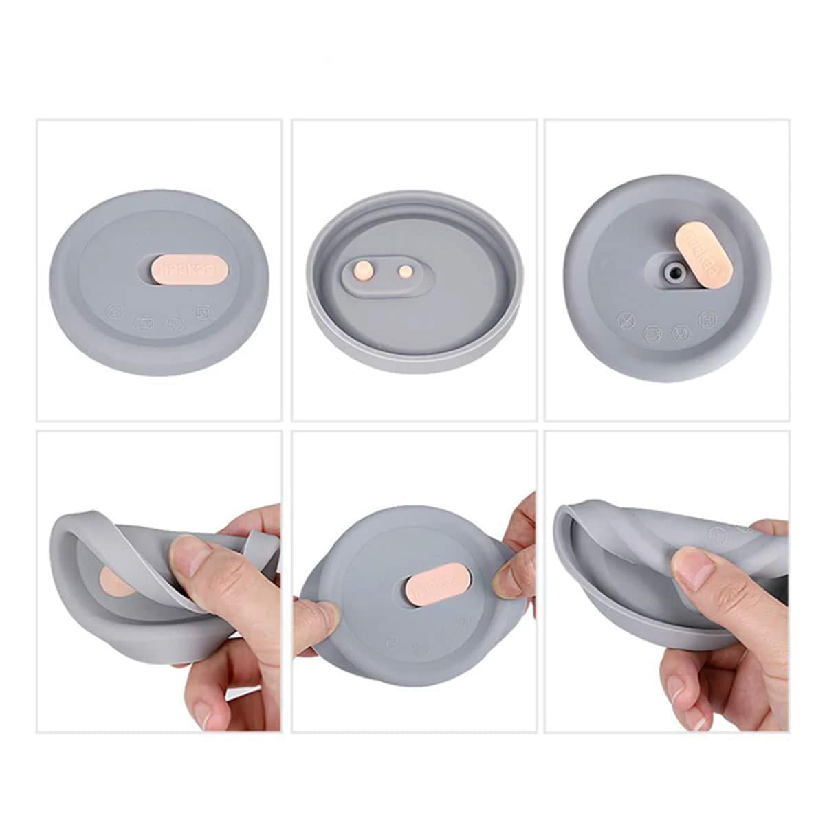 Haakaa Silicone Breast Pump Cap Grey