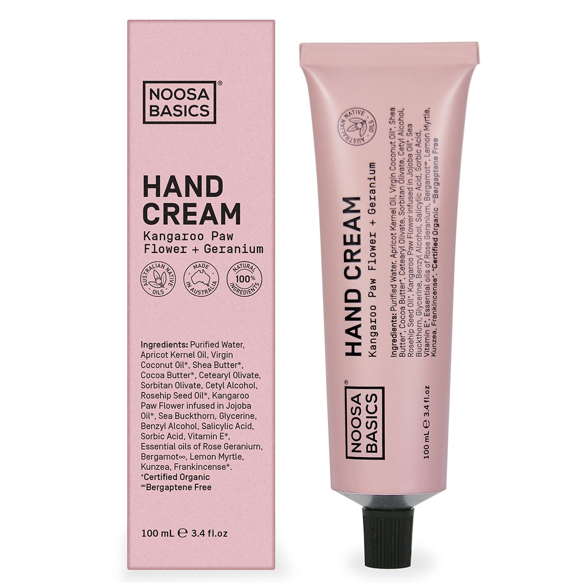 Noosa Basics Kangaroo Paw Flower + Geranium Hand Cream 100ml