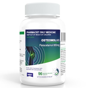 Trust Osteomol Paracetamol 665mg 96 Tablets Bottle Pack