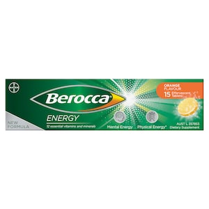 Berocca Energy Orange 15 Effervescent Tablets