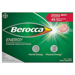 Berocca Energy Original Berry 45 Effervescent Tablets