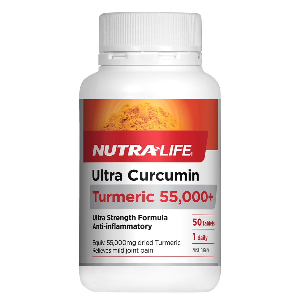 Nutra-Life Ultra Curcumin Turmeric 55000+ 50 Tablets Australia