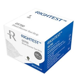 Rightest GS700 Blood Glucose Test Strips 100 Pack