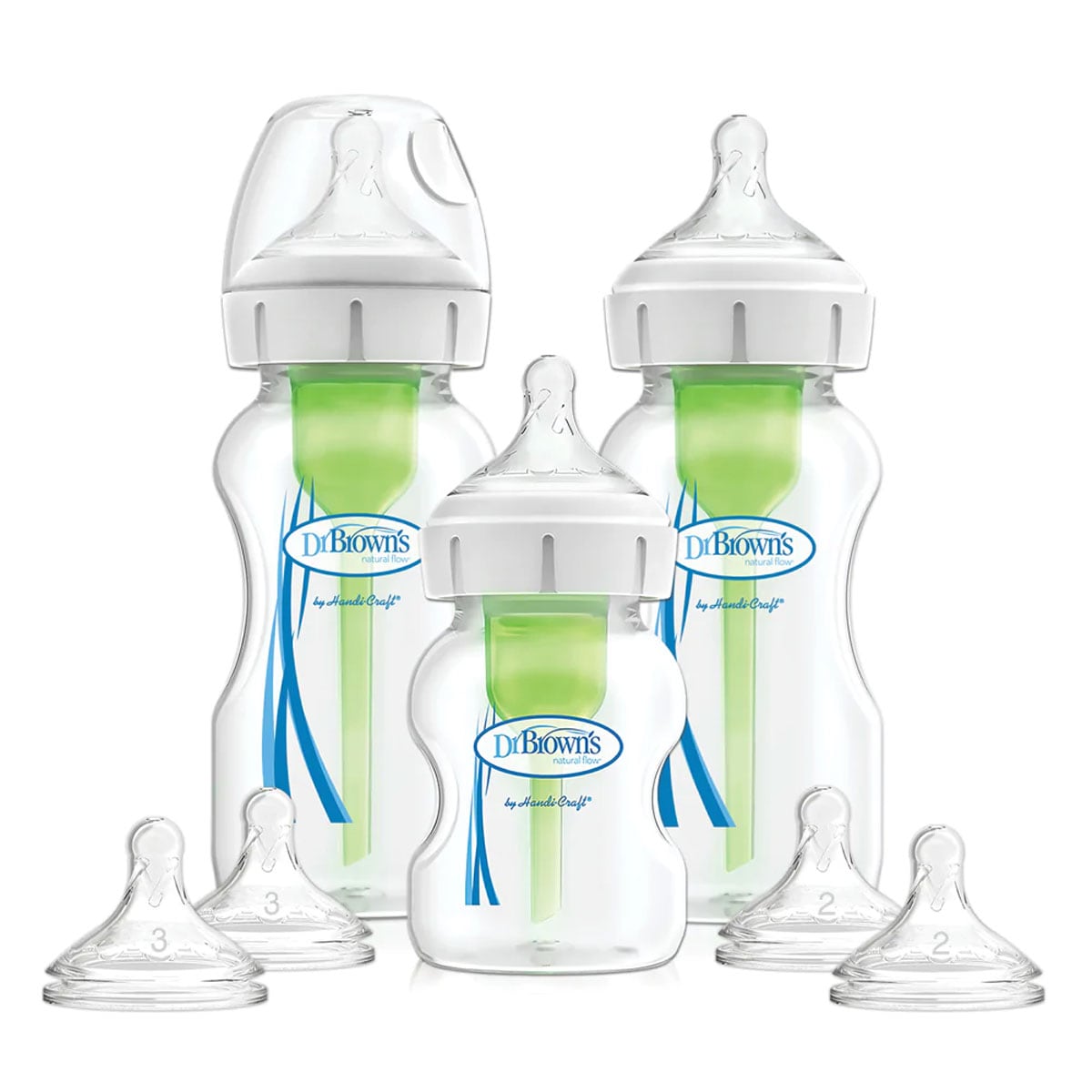 Dr Brown's Options+ Wide Neck Baby Bottle Starter Kit