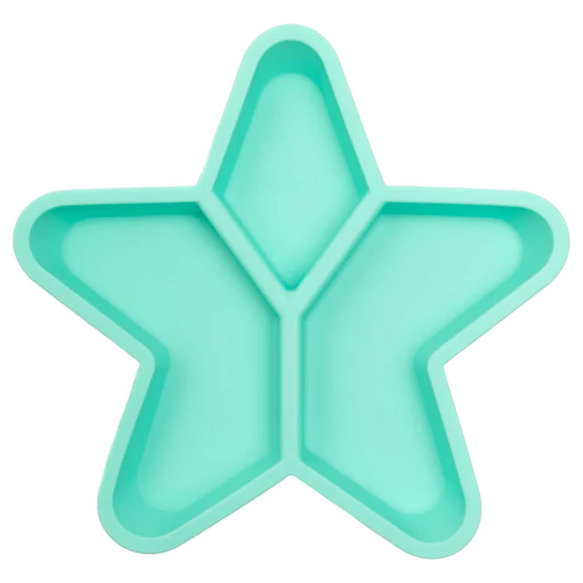 Little Woods Star Grazer Silicone Divided Plate Mint