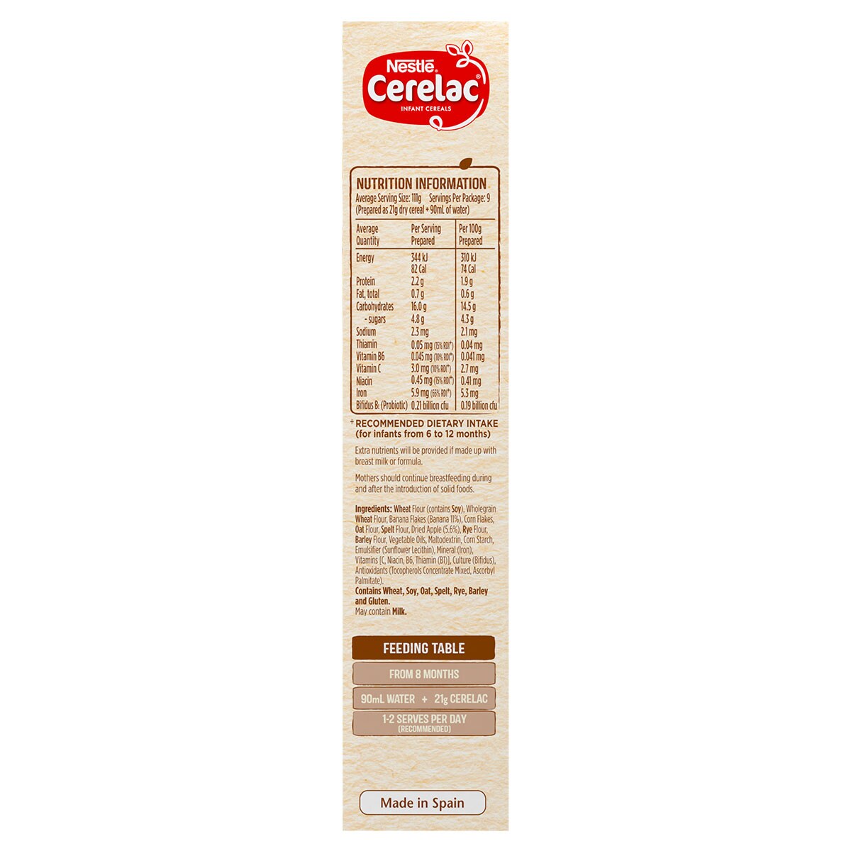 Cerelac Cereal with Banana & Apple 8 Months+ 200g