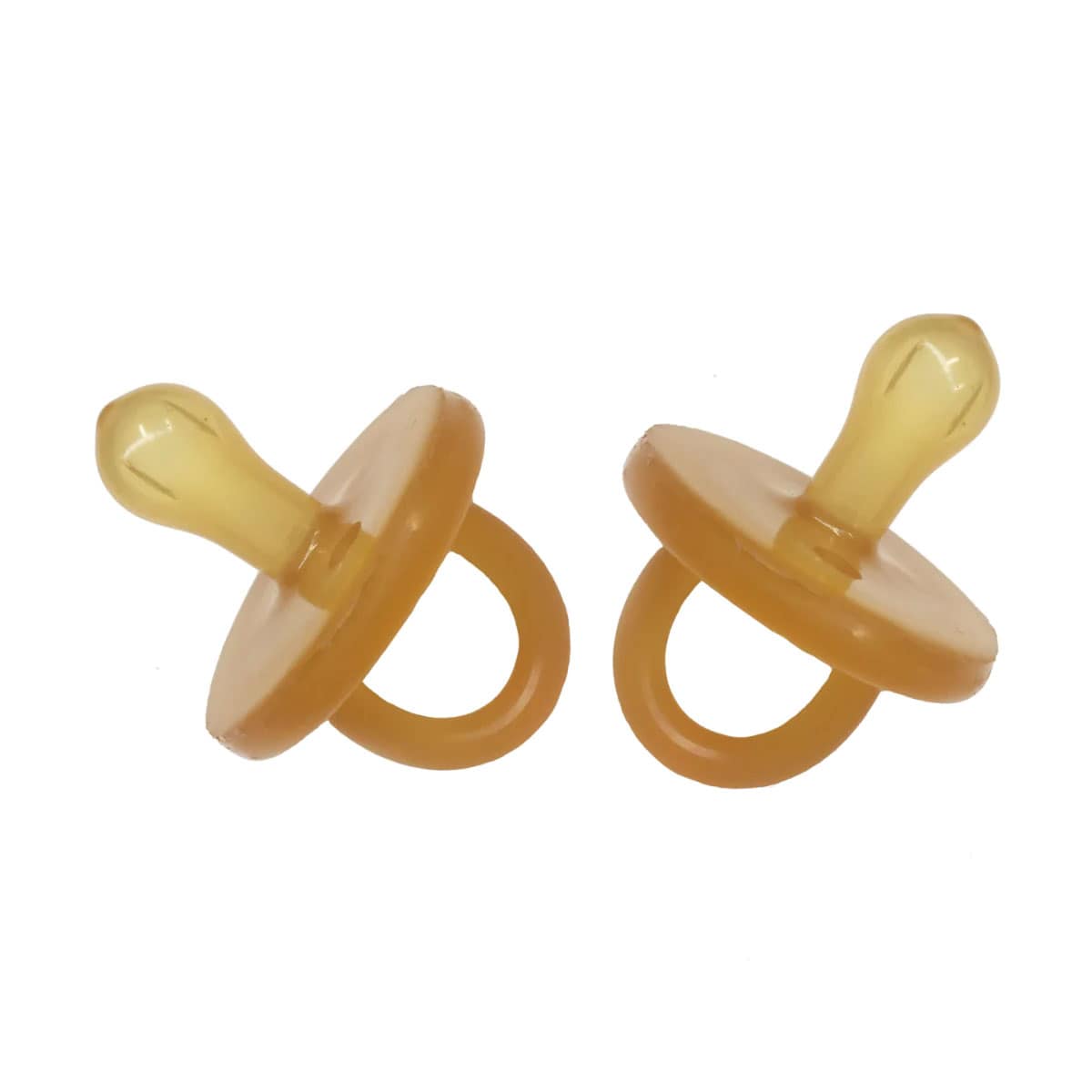 Natural Rubber Soothers Rounded Large 6 Months+ 2 Pack