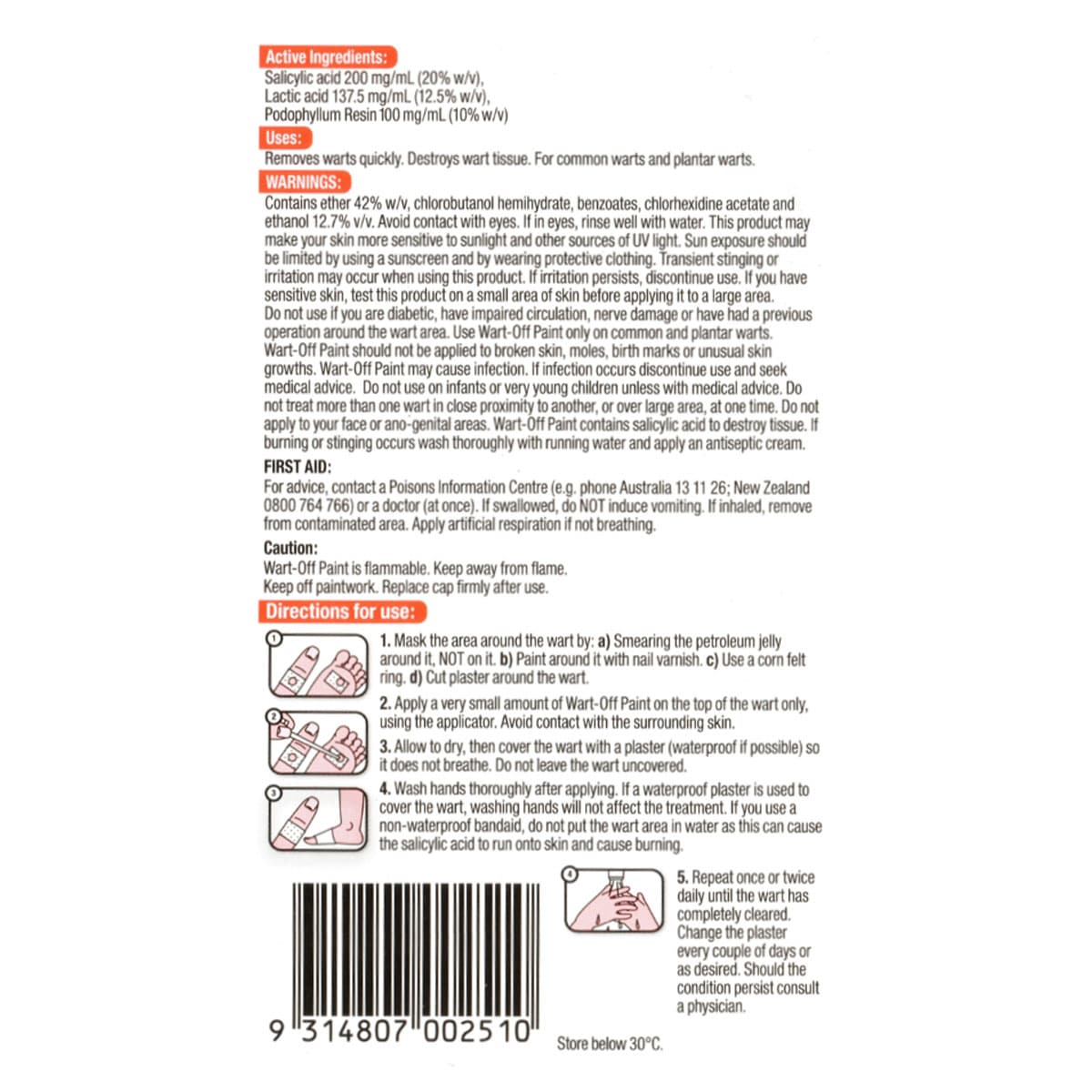 Wart Off Paint Wart Remover 6ml wart-off-paint-wart-remover-6ml