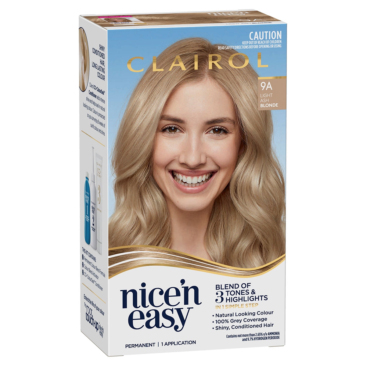 Clairol Nice N Easy 9A Natural Light Ash Blonde Hair Colour