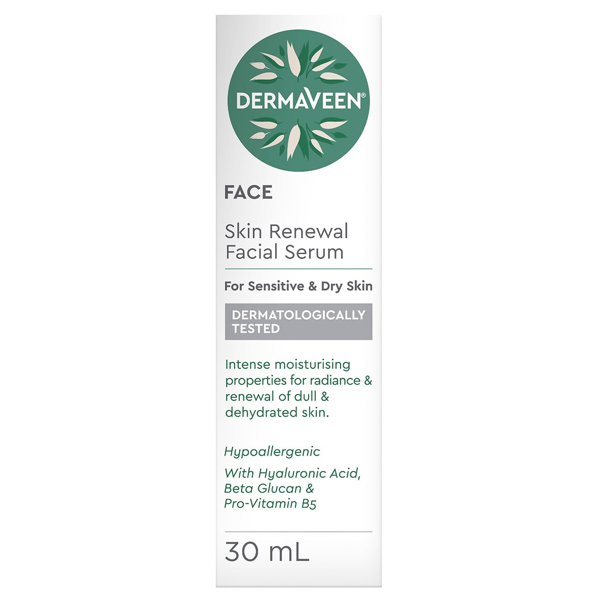 DermaVeen Skin Renewal Facial Serum 30ml