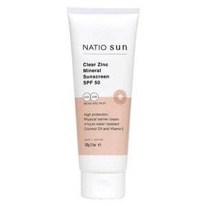 Natio Sun Clear Zinc Mineral Sunscreen SPF50 100g