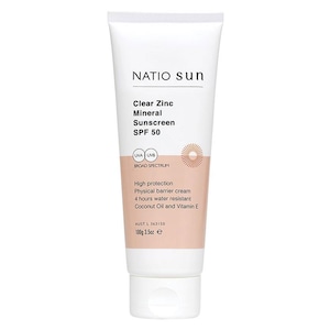 Natio Sun Clear Zinc Mineral Sunscreen SPF50 100g