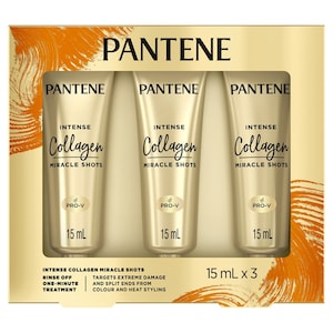 Pantene Intense Hair Treatment Shots Collagen Repair for Damaged Hair 3 x 15ml
