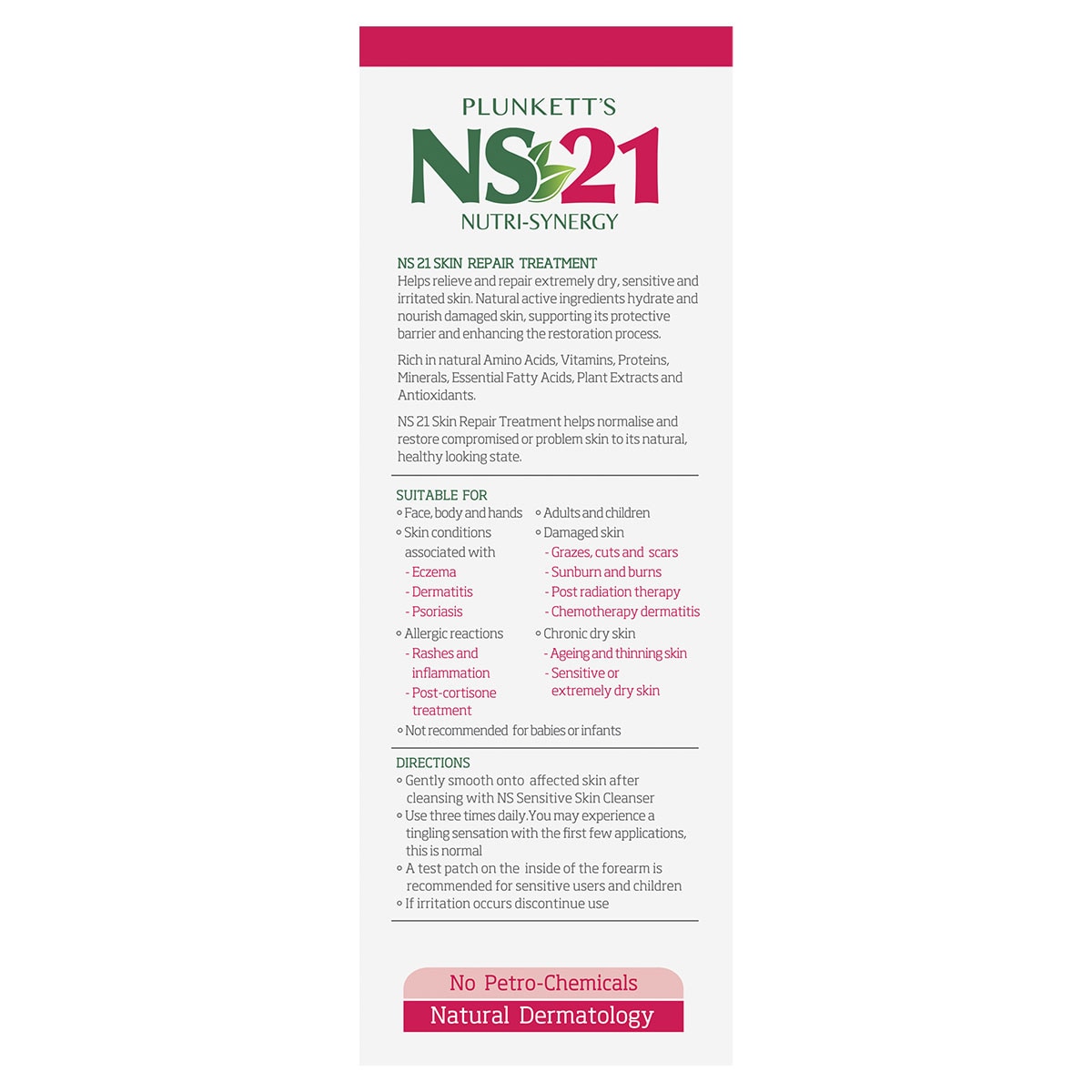 NS21 Skin Repair Treatment 100ml