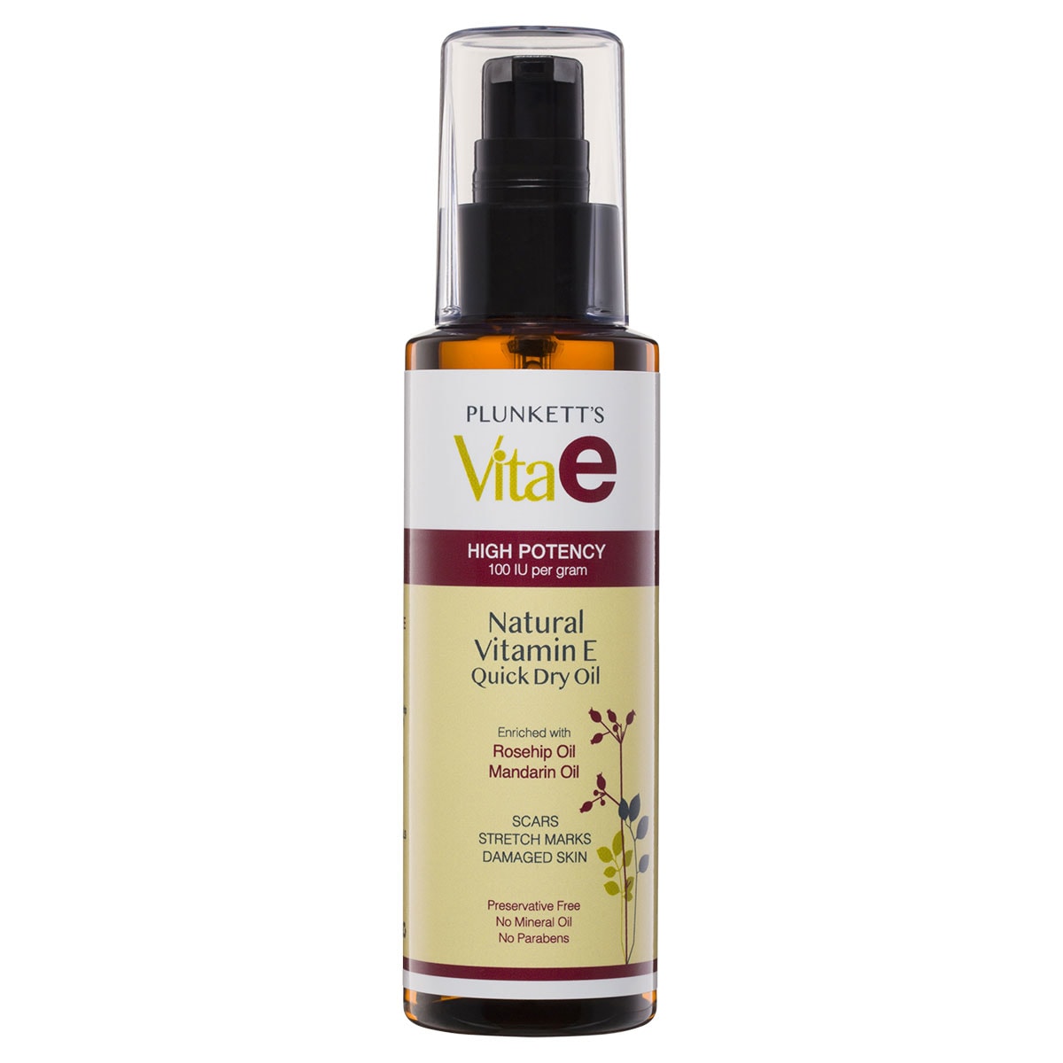 Plunketts VitaE Natural Vitamin E Quick Dry Oil 125ml