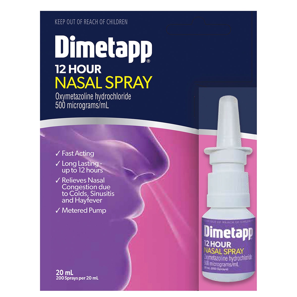 Dimetapp Adult 12 Hour Nasal Spray 20ml