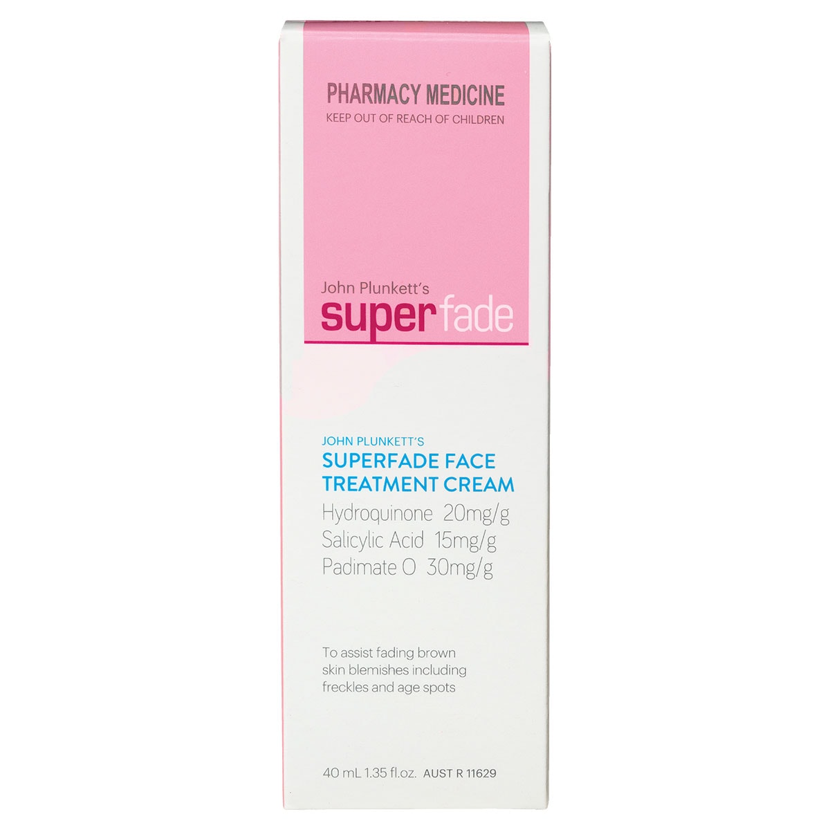 John Plunketts SuperFade Face Treatment Cream 40ml