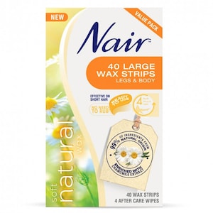 Nair Natural Large Wax Strips 40 Pack