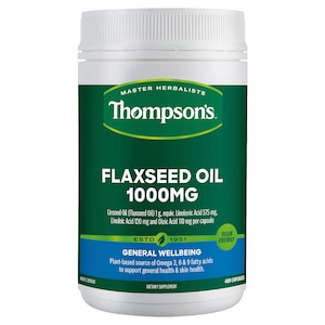 Thompsons Flaxseed Oil 1000mg 400 Capsules