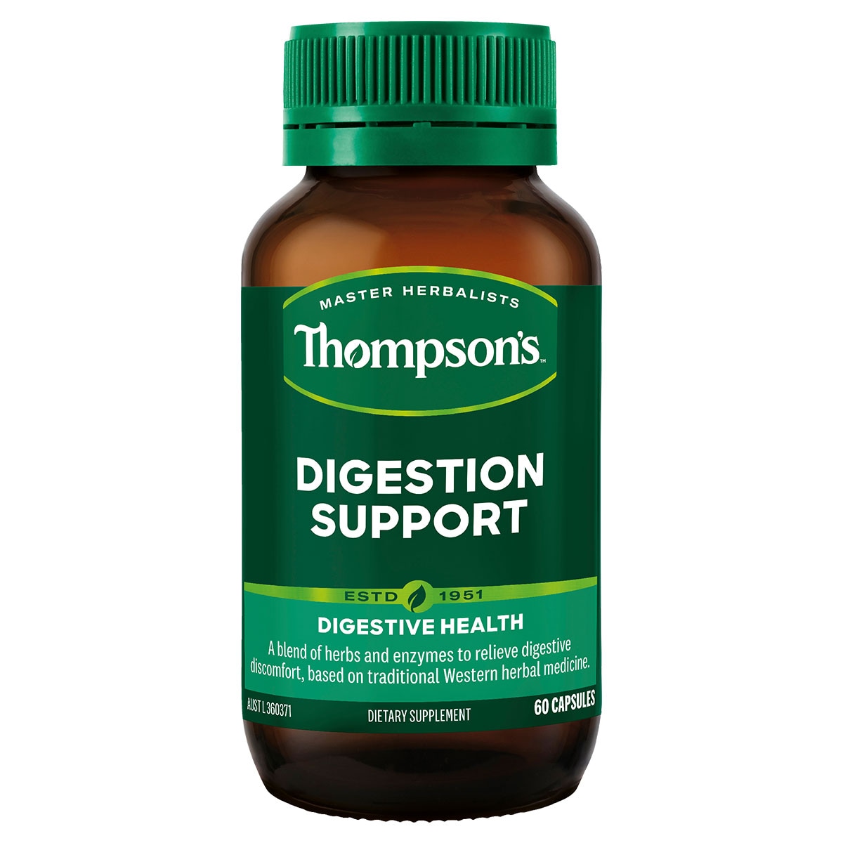 Thompsons Digestion Support 60 Capsules | Healthylife Australia