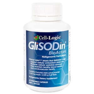 CELL-LOGIC GliSODin BioActive 60 Vegan Capsules
