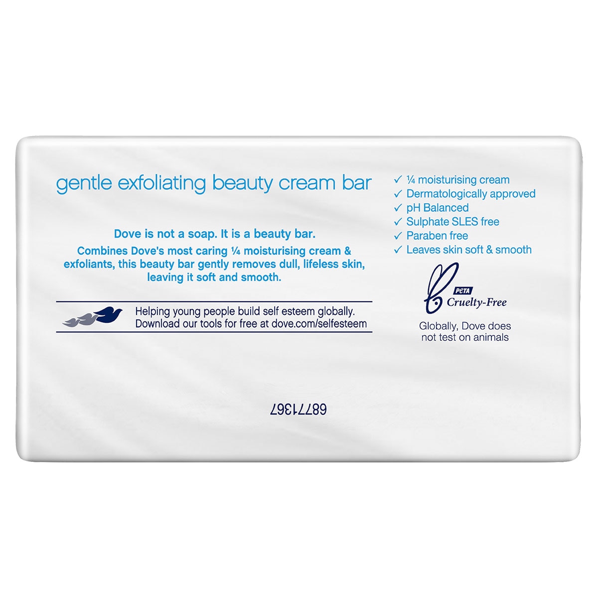 Dove Gentle Exfoliating Beauty Cream Bar 90g x 4 Bars
