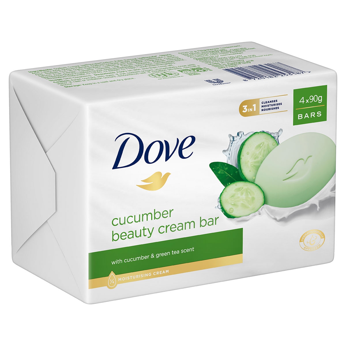 Dove Cucumber & Green Tea Beauty Cream Bar 90g x 4 Bars