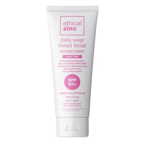 Ethical Zinc Daily Wear Tinted Facial Sunscreen Light Tint SPF50 100g