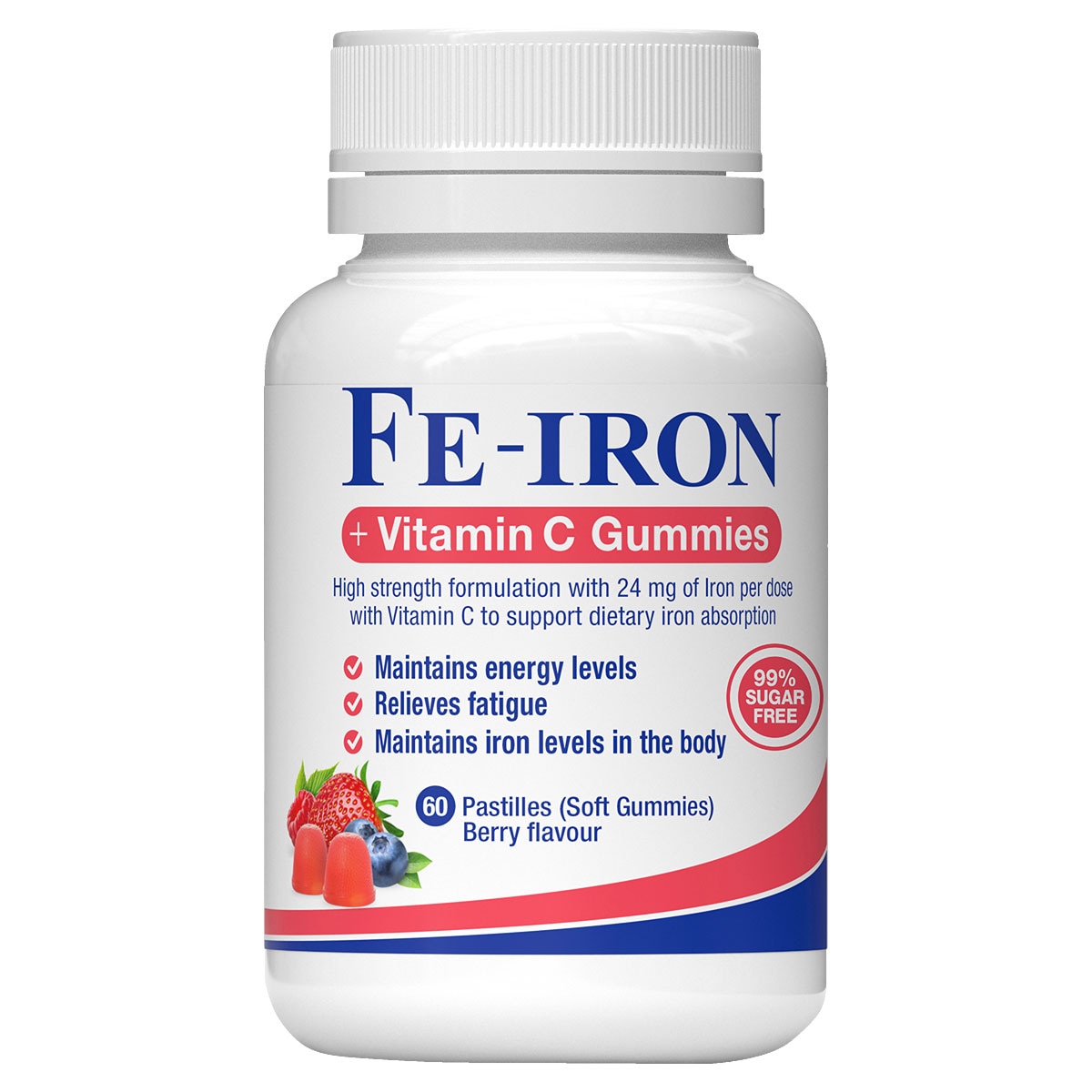 Fefol Fe-Iron + Vitamin C Gummies 60 Pack