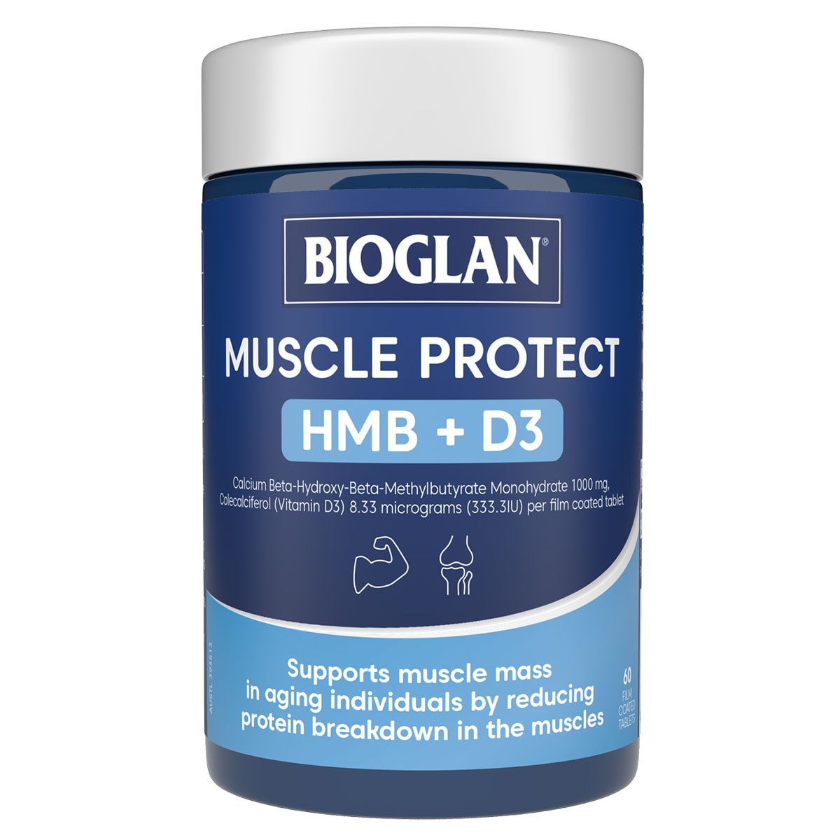 Bioglan Muscle Protect HMB+ D3 60 Tablets | Healthylife Australia