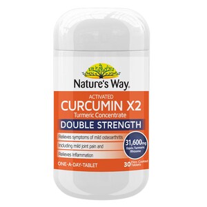 Natures Way Activated Curcumin X2 Turmeric Concentrate 30 Tablets