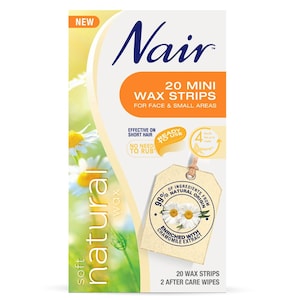 Nair Natural Mini Wax Strips 20 Pack
