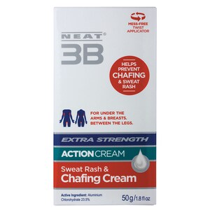 Neat 3B Action Cream Chafing & Sweat Rash Cream 50g