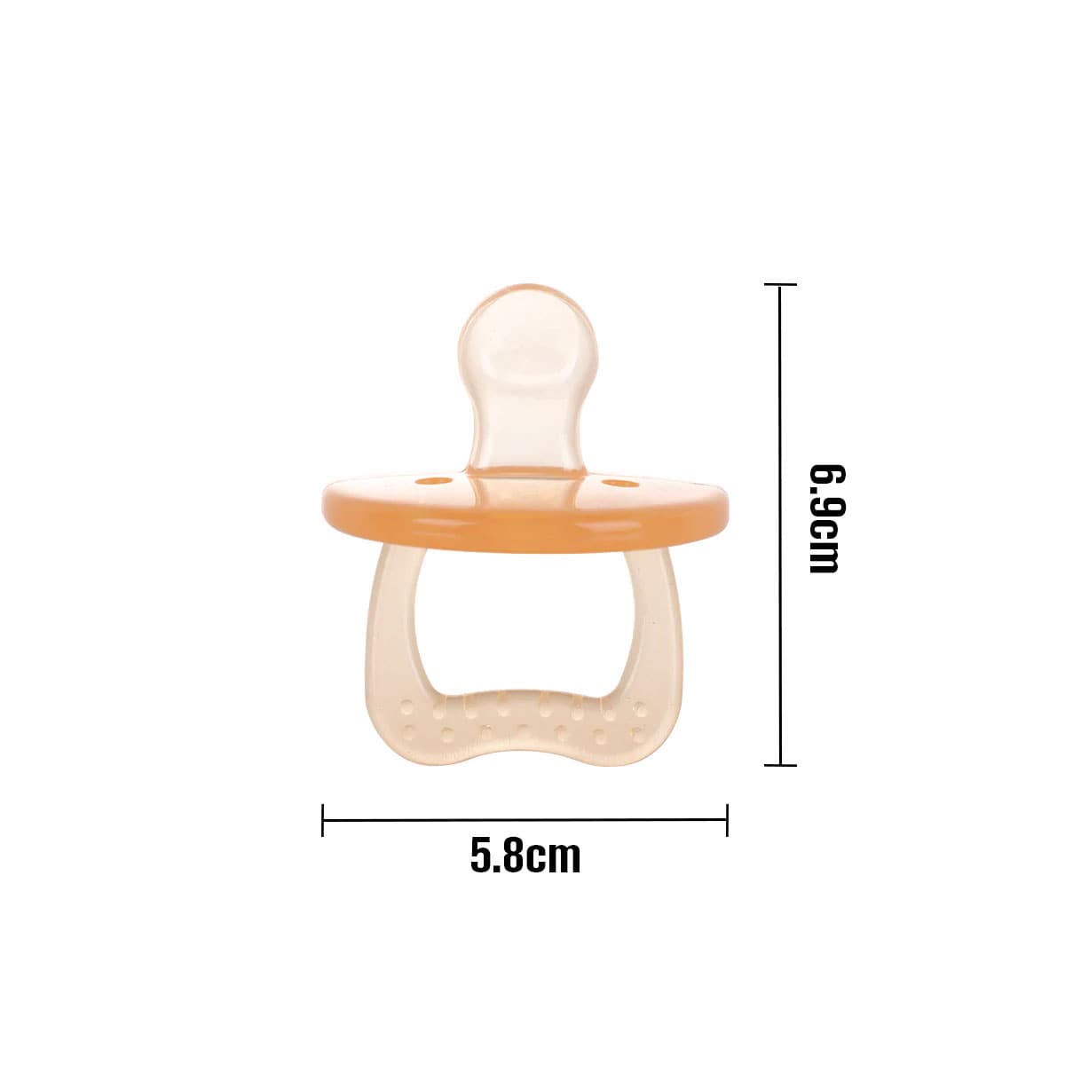Haakaa Baby Silicone Dummy 3 Months+ Amber 1 Pack